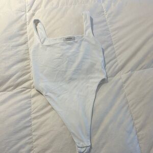 Babaton White Bodysuit